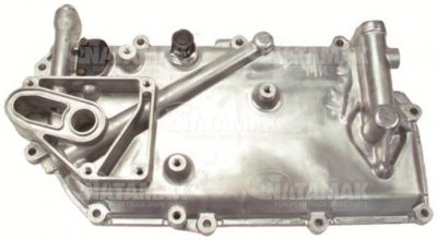 Q03 40 001 OIL COOLER HOUSING (without gasket) FOR SCANIA